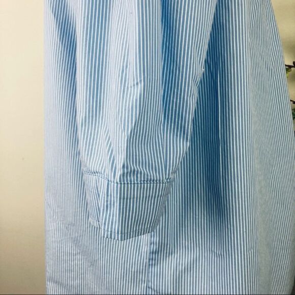 NORDSTROM * blouse off shoulder stripe resort - Picture 6 of 12